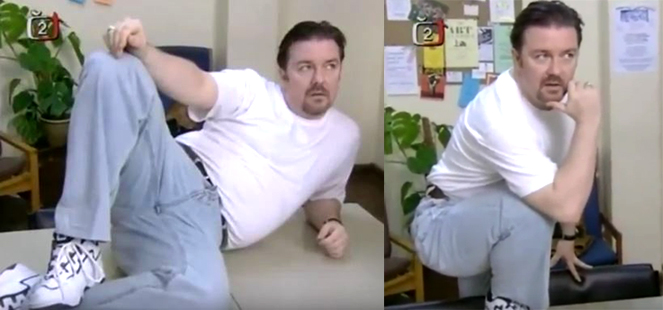 David Brent artistic pose